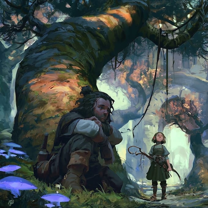 draw anime style fantasy characters and heroes