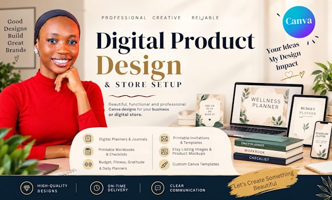 etsy digital products, digital planner, etsy listing and hyperlink