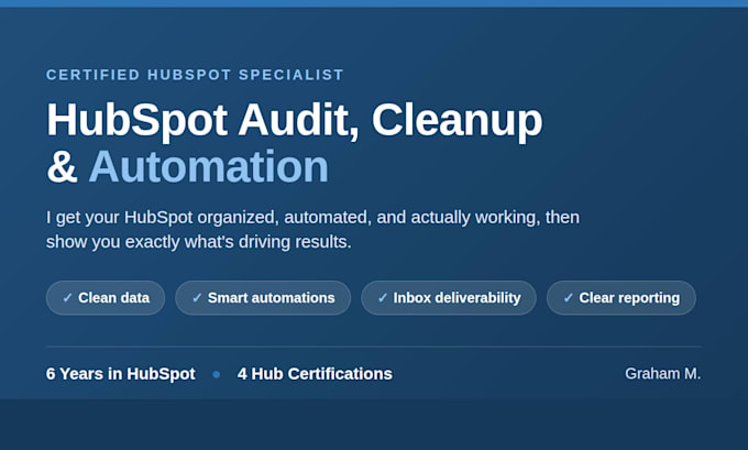audit and optimize your hubspot CRM and workflows