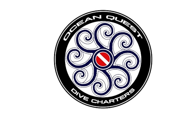design seattle scuba dive charter boat logo