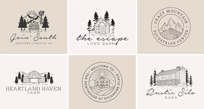 create an organic hand drawn logo