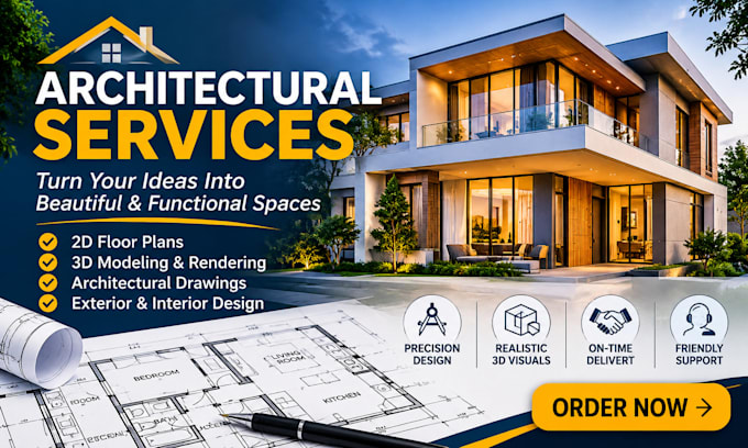 create architectural 3d exterior rendering and realistic house visualization