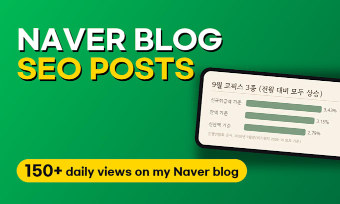 write naver blog SEO posts in native korean for your brand