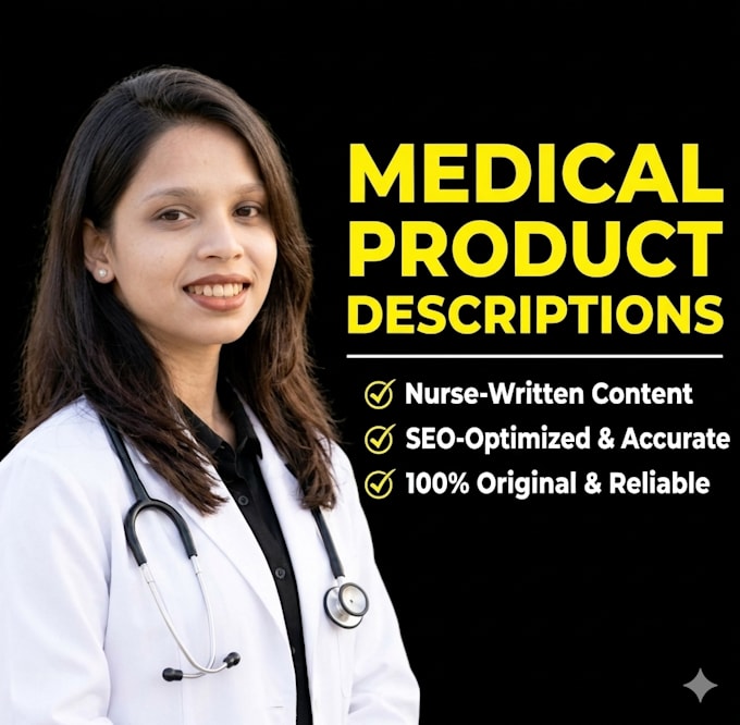 write medical equipment product descriptions