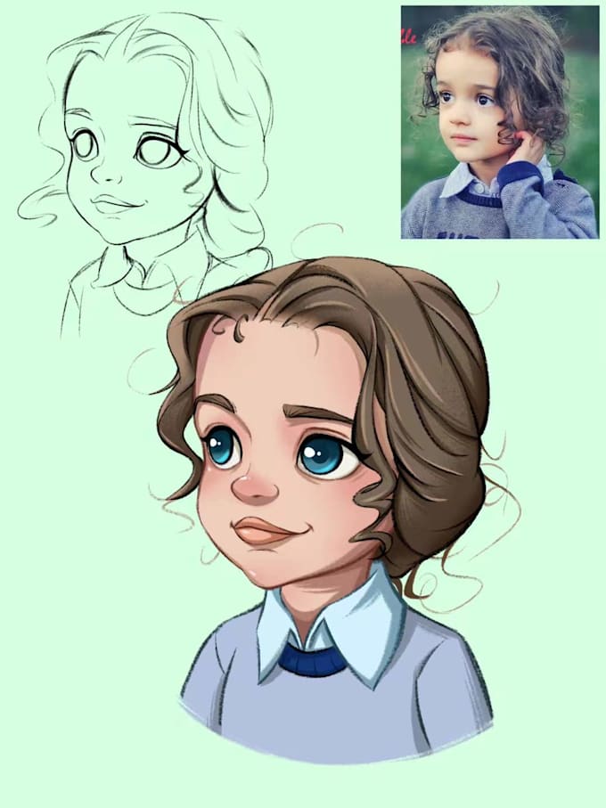 Draw your disney style cartoon avatar by Peter_parand | Fiverr