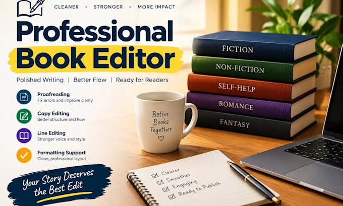 book editor ghostwriter copy editing, proofreading, KDP