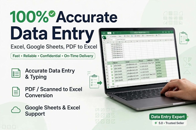be your virtual assistant for data entry and canva design