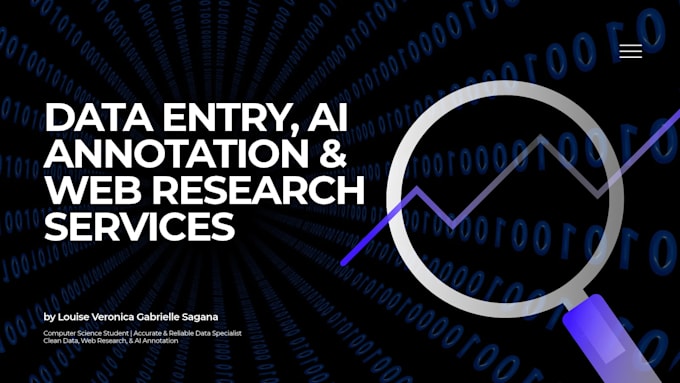 do accurate data entry, ai data annotation, and web research