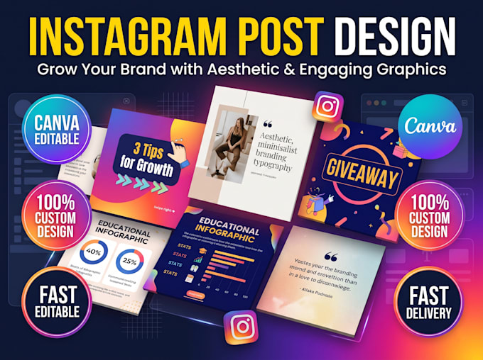 design engaging instagram post and story templates