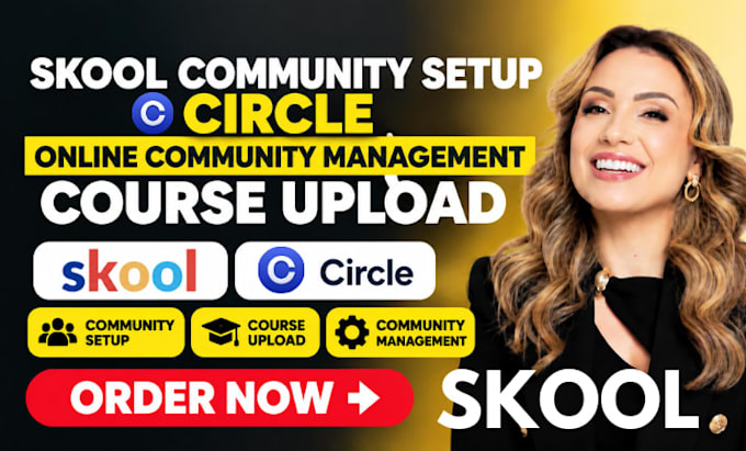 setup skool community circle so online community management skool course upload