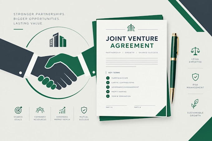 draft joint business formation and partnership agreements