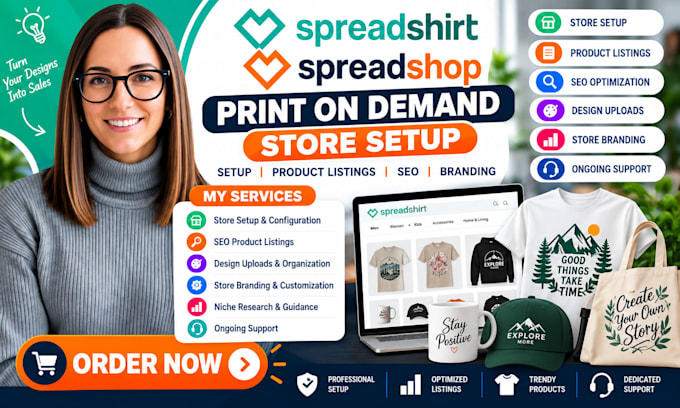 spreadshirt spreadshop seo store setup product listing search optimization