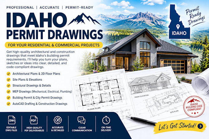 provide idaho structural engineering city permit drawings