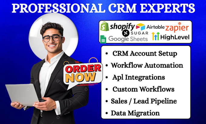 automate gohighlevel shopify google sheets airtable sugar crm zapier integration