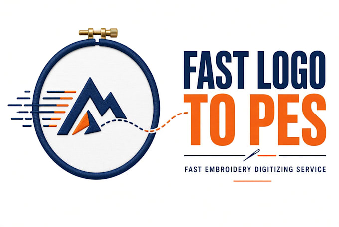 digitize your logo into pes and dst embroidery files fast