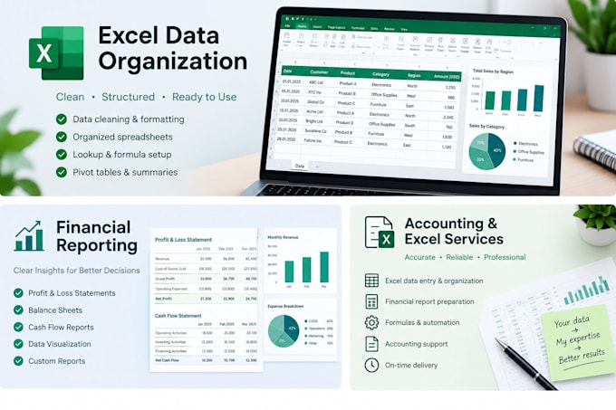 create excel spreadsheets and accounting reports