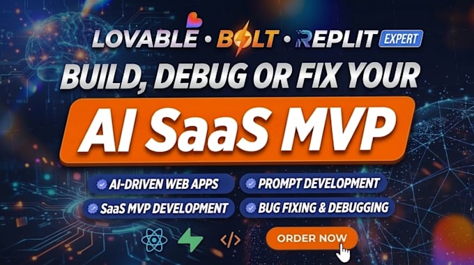 build, debug and fix your ai saas mvp using lovable, bolt or replit