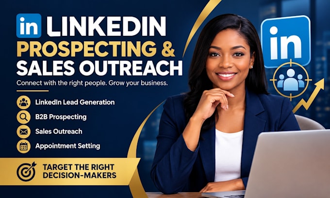 linkedin prospecting, b2b lead generation and sales outreach