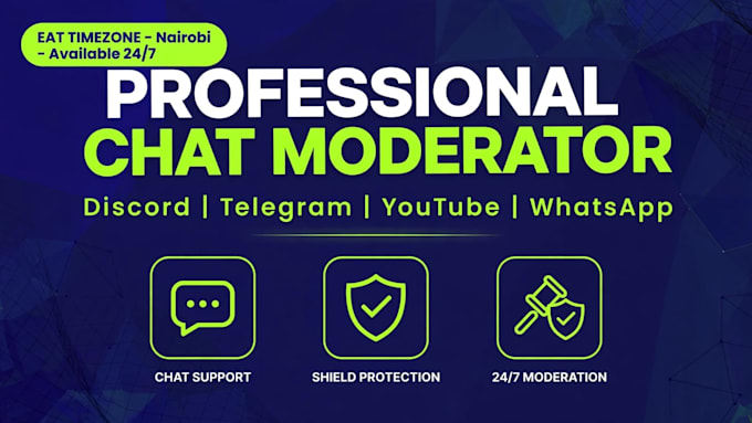 be your discord telegram whatsapp chat moderator