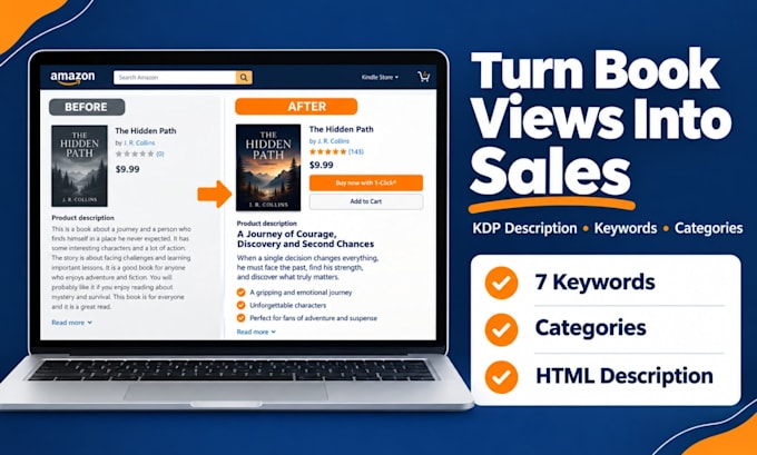 optimize your amazon KDP book description, keywords and categories