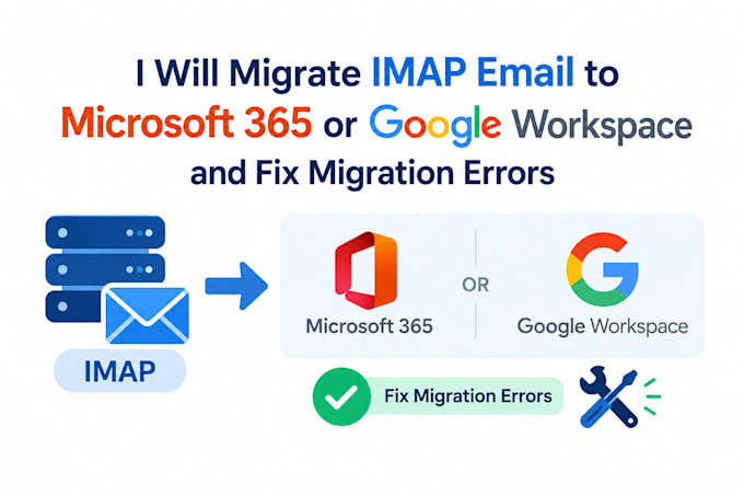 migrate imap email to microsoft 365 or google workspace and fix migration errors