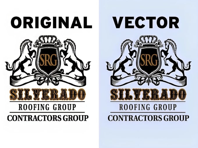 do manual vector tracing, vectorize logo, redraw image to print ready svg
