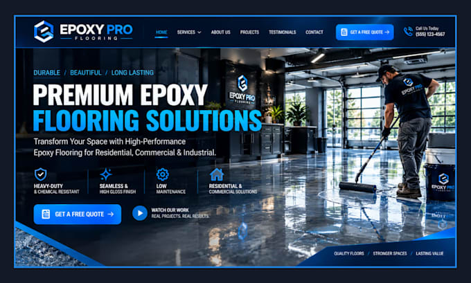 be your website design, lead generation expert for epoxy flooring contractors