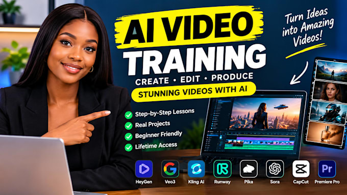 create ai training videos, learning courses and onboarding videos