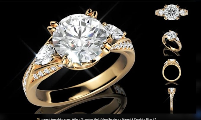 create 3d jewelry animation and rendering