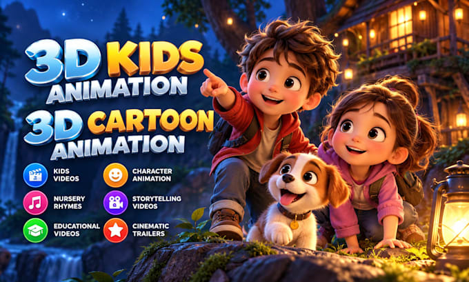 Create 3d kids animation, 3d cartoon animation and 3d movie trailer by ...