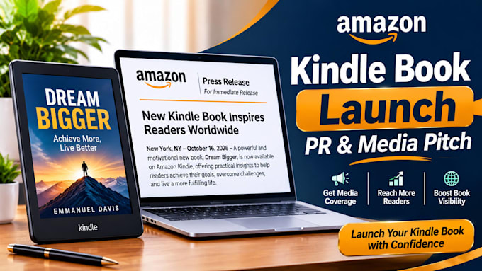 write a kindle book release press release and pr pitch