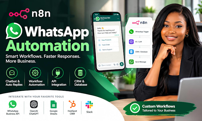 n8n whatsapp automation chatbot workflow automation and whatsapp API integration