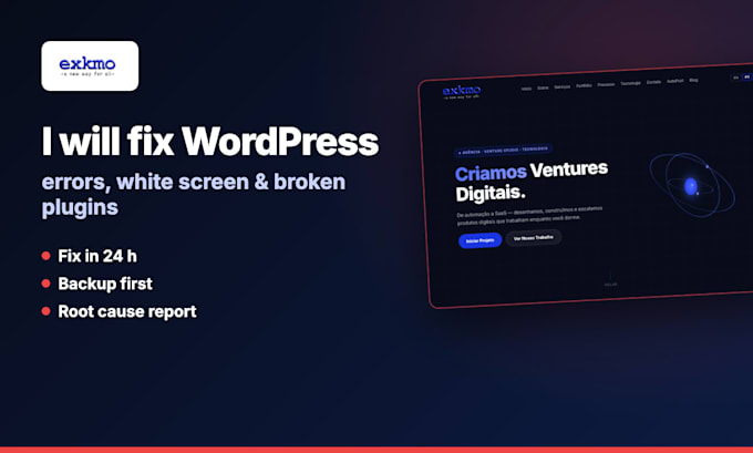 fix wordpress errors, critical error and white screen