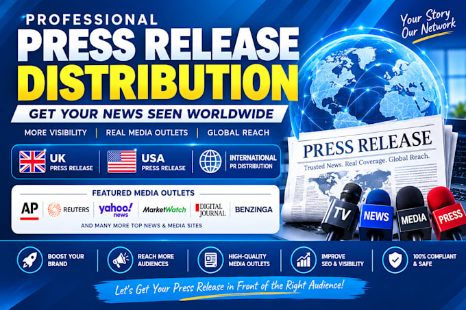 do UK US press release distribution  PR publising  submition to meddia outlet