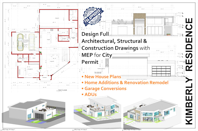 design home renovations, architectural adu floor plans, deck plans