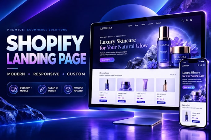 design a high converting shopify landing page