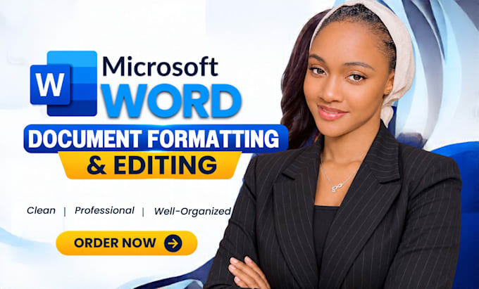 format and edit microsoft and redesign word documents professionally