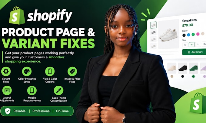 fix shopify product variants and product page issues