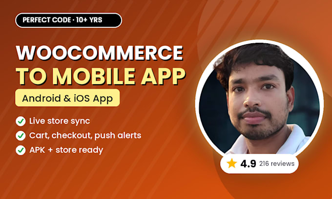 convert woocommerce store to android and ios mobile app