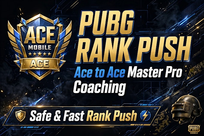 be your pubg mobile rank pusher to ace master
