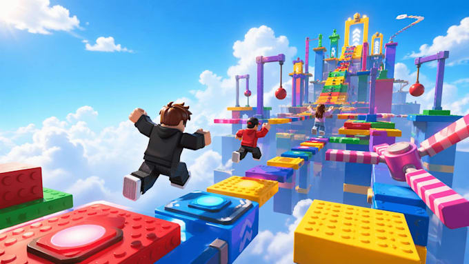 custom roblox game, build maps, script gameplay systems and design roblox studio