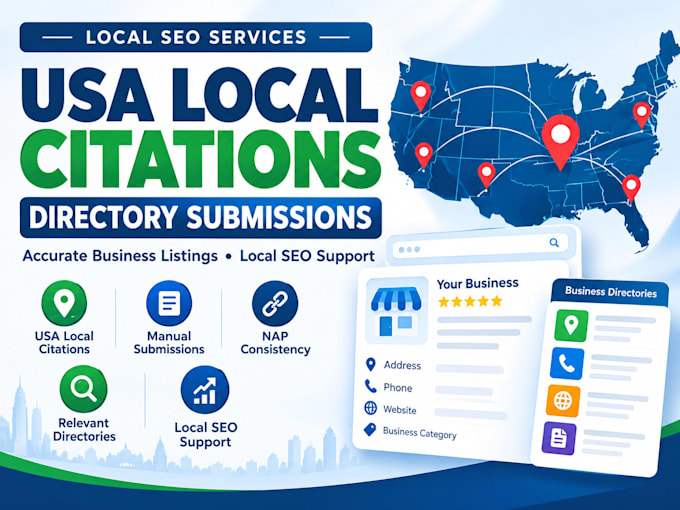 do USA UK local citations and directory submissions