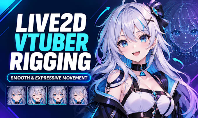 create a vtuber model, anime avatar, live2d model and vtuber rigging