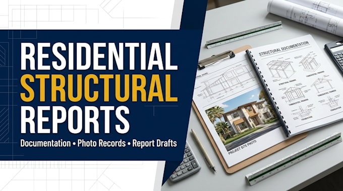 prepare residential structural assessment reports and documentation