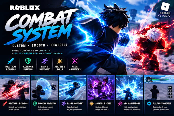 script an advanced roblox combat system for your game