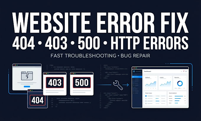 fix 404, 403, 500 and http errors on your website