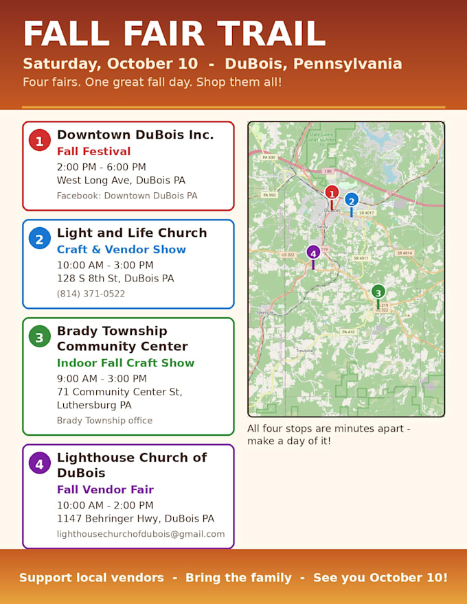 make church and nonprofit event flyers
