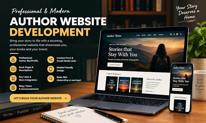 design author website, book website, book author website