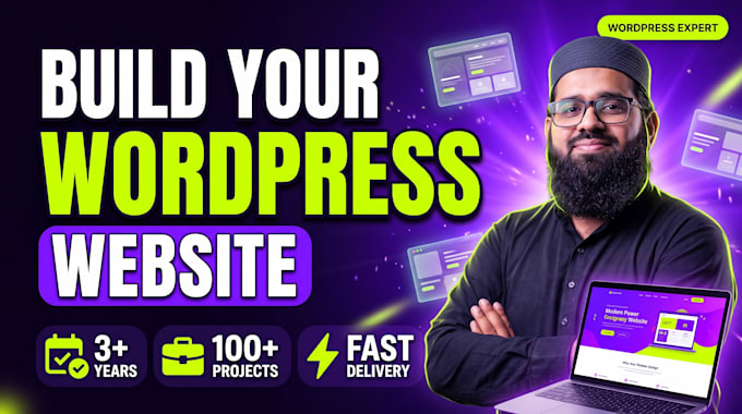 build a professional responsive wordpress website with elementor