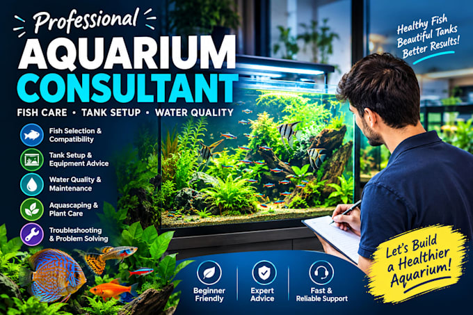 provide expert aquarium consultation and fish keeping advice